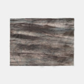 Abstracte grijze bruine kunst fleece deken (Voorkant (Horizontaal))