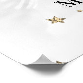 *~* Abstracte, grijze DANDELION maakt een wens Poster (Hoek)