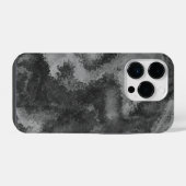 Abstracte grijze diffusie iPhone hoesje (Achterkant horizontaal)