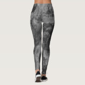 Abstracte grijze diffusie leggings (Achterkant)