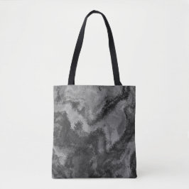 Abstracte grijze diffusie tote bag