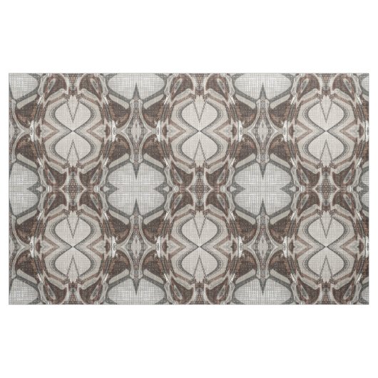 Abstracte grijze en bruine kunst stof (Fat Quarter)
