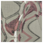 Abstracte grijze en rode kunst stof (Close Up)