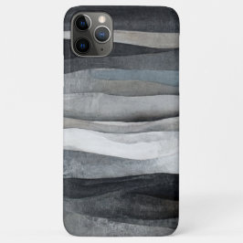 Abstracte grijze golven kunst Case-Mate iPhone case