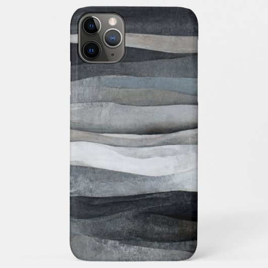 Abstracte grijze golven kunst Case-Mate iPhone case (Achterkant)