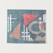 Abstracte grijze oude  geometrische vormen tri wandkleed (Voorkant (horizontaal))