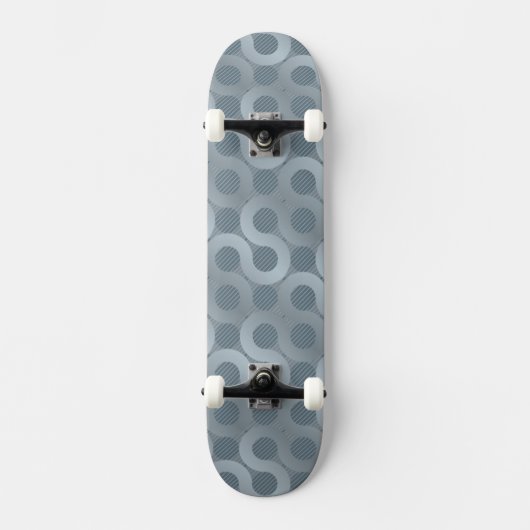 Abstracte grijze stroom achtergrond skateboard (Voorkant)