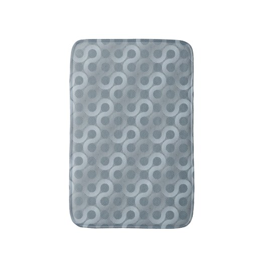 Abstracte grijze stroomachtergrond badmat (Voorkant Verticaal)