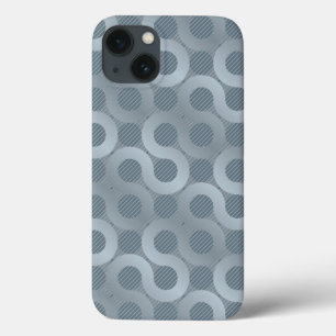 Abstracte grijze stroomachtergrond Case-Mate iPhone case