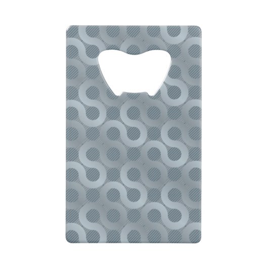 Abstracte grijze stroomachtergrond creditkaart flessenopener (Voorkant)