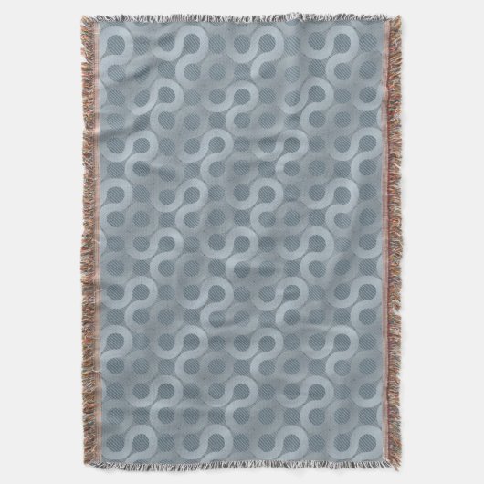 Abstracte grijze stroomachtergrond deken (Voorkant Verticaal)