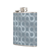 Abstracte grijze stroomachtergrond heupfles (Links)