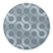 Abstracte grijze stroomachtergrond keramische knop (Voorkant)