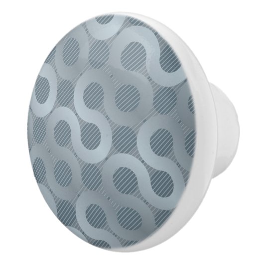 Abstracte grijze stroomachtergrond keramische knop (Rechts)