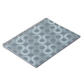 Abstracte grijze stroomachtergrond notitieboek (Linkerzijde)