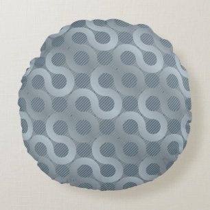 Abstracte grijze stroomachtergrond rond kussen