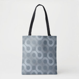 Abstracte grijze stroomachtergrond tote bag