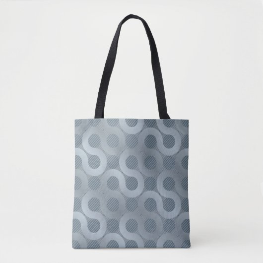 Abstracte grijze stroomachtergrond tote bag (Voorkant)
