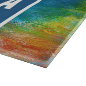 Abstracte grill Master Grandpa Glass Cutting Board Snijplank (Hoek)