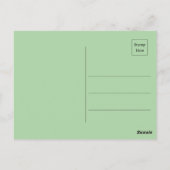 Abstracte grillige vogel op boomtak briefkaart (Achterkant)