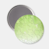 Abstracte groen en wit magneet (Voorkant / Achterkant)