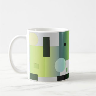 Abstracte Groen Vier Koffiemok