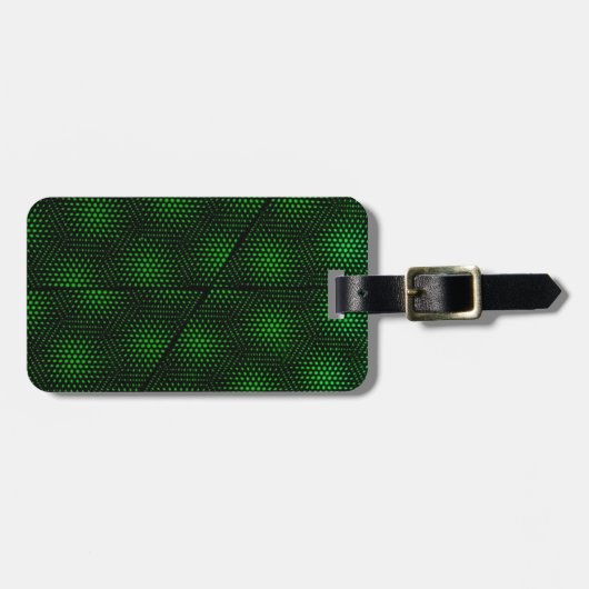 Abstracte groene achtergrond bagagelabel (Voorkant horizontaal)