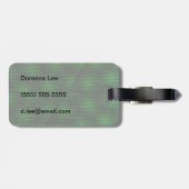 Abstracte groene achtergrond bagagelabel (Achterkant horizontaal)