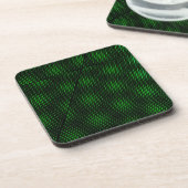 Abstracte groene achtergrond bier onderzetter (Linkerzijde)