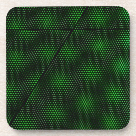 Abstracte groene achtergrond bier onderzetter (Voorkant)