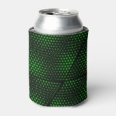 Abstracte groene achtergrond blikjeskoeler (Blikje Voorkant)