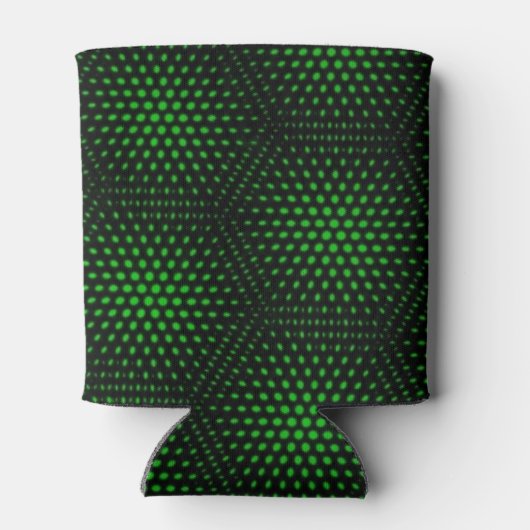 Abstracte groene achtergrond blikjeskoeler (Achterkant)