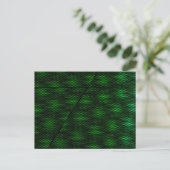 Abstracte groene achtergrond briefkaart (Staand voorkant)