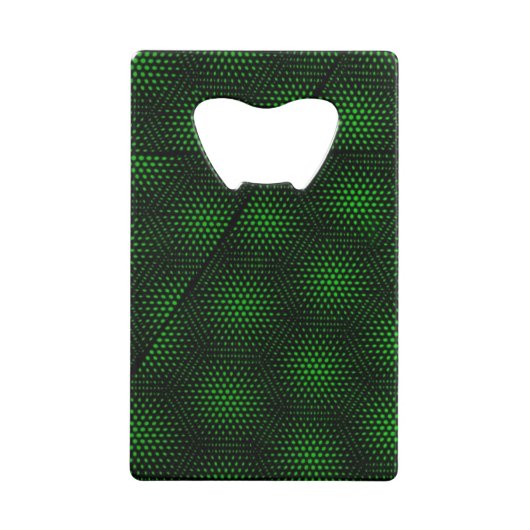 Abstracte groene achtergrond creditkaart flessenopener (Voorkant)