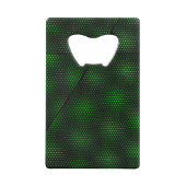 Abstracte groene achtergrond creditkaart flessenopener (Achterkant)