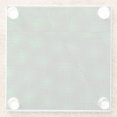 Abstracte groene achtergrond glazen onderzetter (Achterkant)