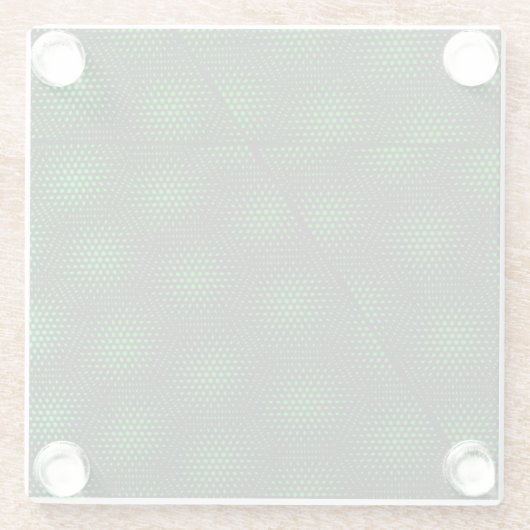 Abstracte groene achtergrond glazen onderzetter (Achterkant)