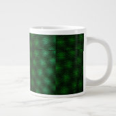 Abstracte groene achtergrond grote koffiekop (Rechts)