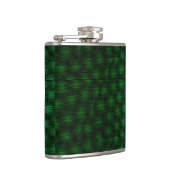 Abstracte groene achtergrond heupfles (Rechts)
