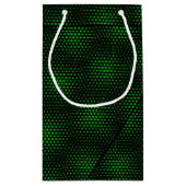 Abstracte groene achtergrond klein cadeauzakje (Achterkant)