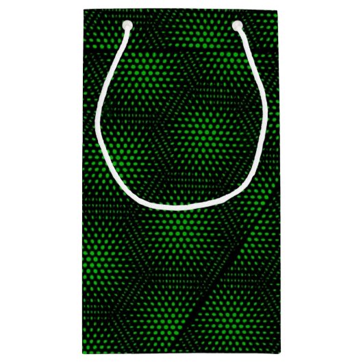 Abstracte groene achtergrond klein cadeauzakje (Achterkant)