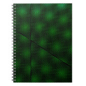 Abstracte groene achtergrond notitieboek (Voorkant)