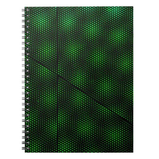 Abstracte groene achtergrond notitieboek (Voorkant)
