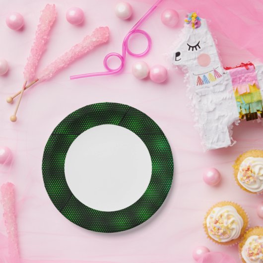 Abstracte groene achtergrond papieren bordje (Feest)