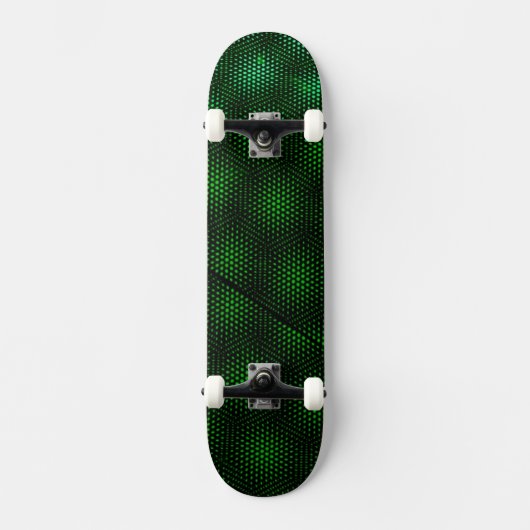 Abstracte groene achtergrond persoonlijk skateboard (Voorkant)