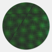 Abstracte groene achtergrond ronde sticker (Voorkant)