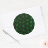 Abstracte groene achtergrond ronde sticker (Envelop)