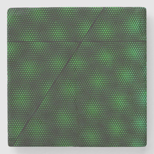 Abstracte groene achtergrond stenen onderzetter (Voorkant)