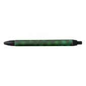 Abstracte groene achtergrond zwarte inkt pen (Voorkant)