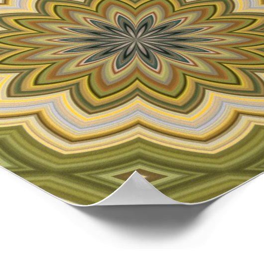 Abstracte groene affiche poster (Hoek)